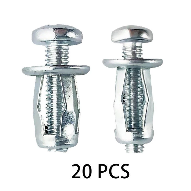 

20Pcs Nut Expansion Rivet Nut Tool Dowels M5 M6 Car Jack Nuts for Metal Screw PetalIron Sheet Aluminum Alloy Plastic Plate Fixed