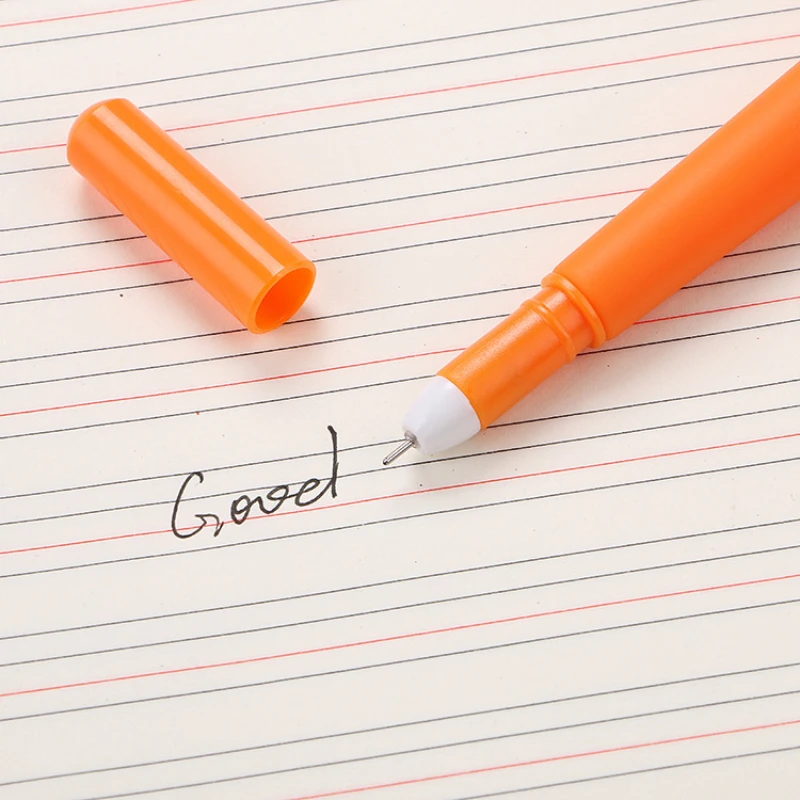 Набор красивых гелевых ручек 0 5 мм многоразовые милые гелевые ручки с морковкой
