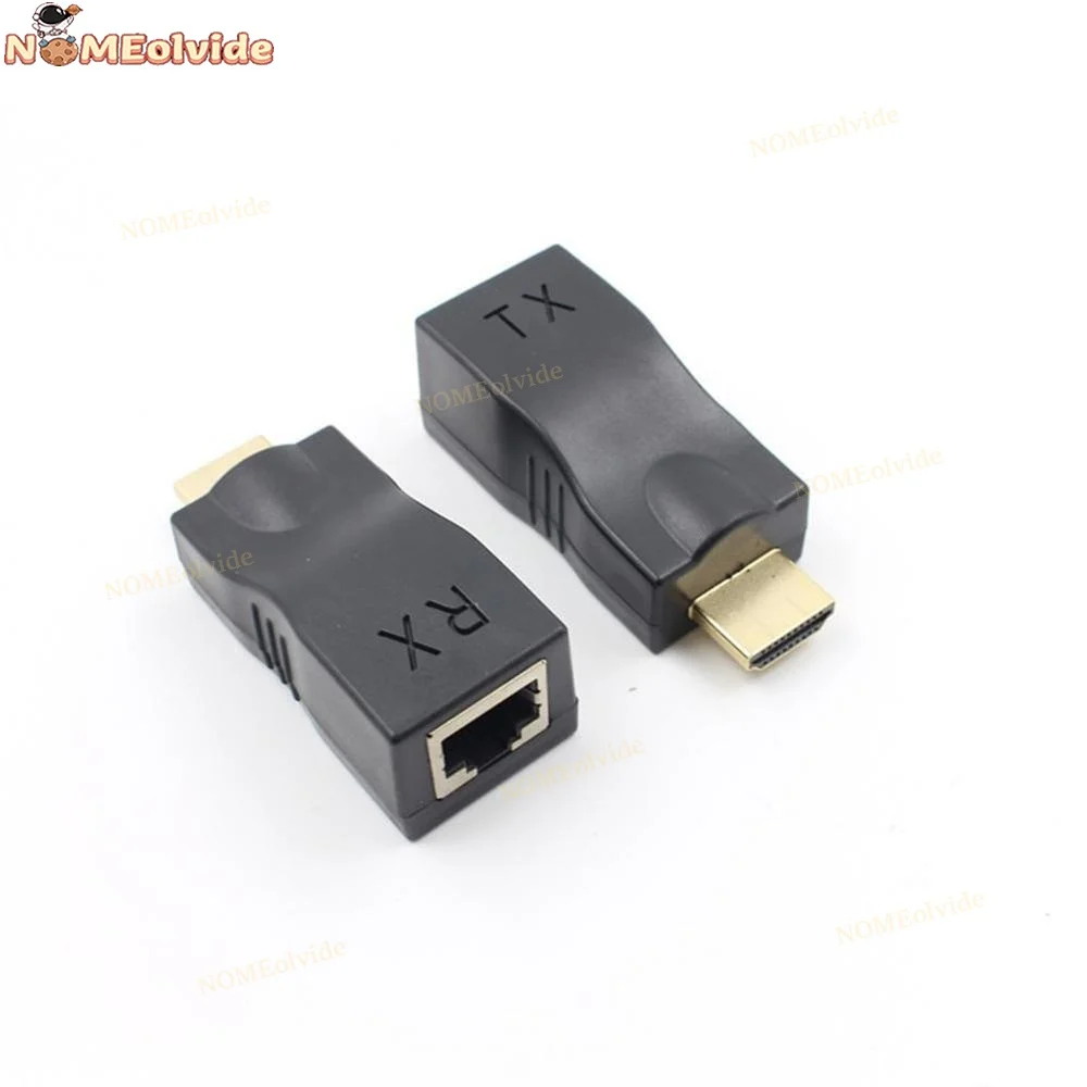 

4k 3D HDMI HD 1080P HDMI Extender Over Single RJ45 Cat 5e/6 Network Ethernet Adapter Transmission Distance up 30m r20