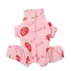 Пижама для собак и кошек, цветочный дизайн, спортивный костюм для домашних животных, 5 размеров, 2 цвета