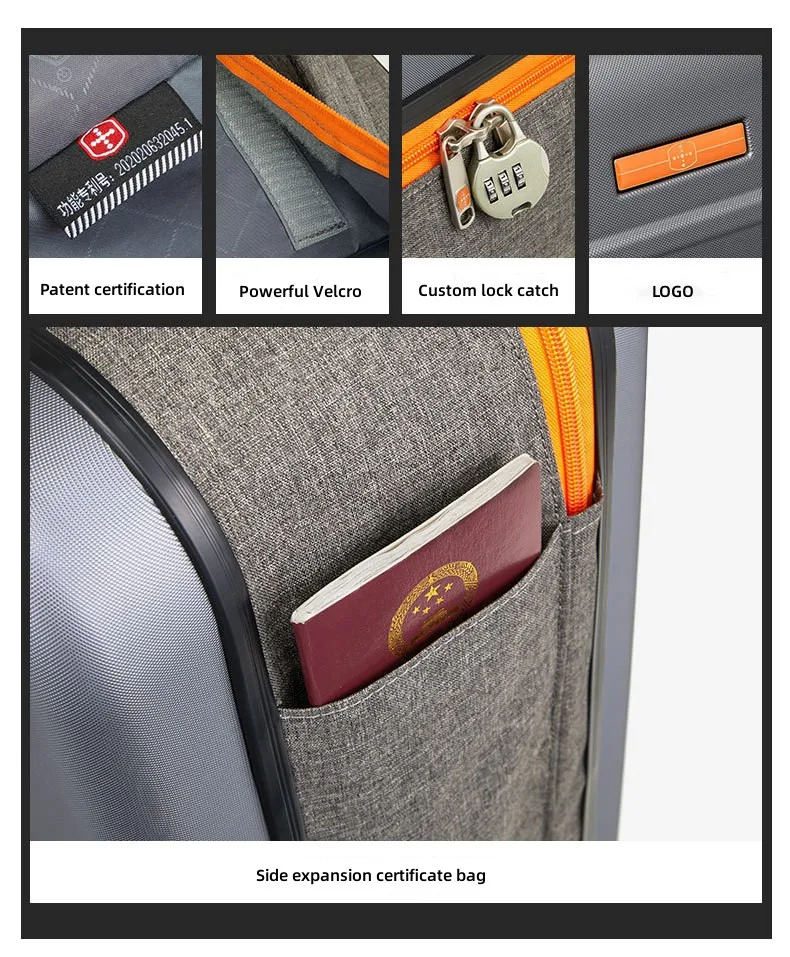 24 In Suitcase Travel Suitcases Men And Women Bag Foldable Offers With Wheels ABS+PC Capacity 37L 2.85kg Unisex Rolling Luggage