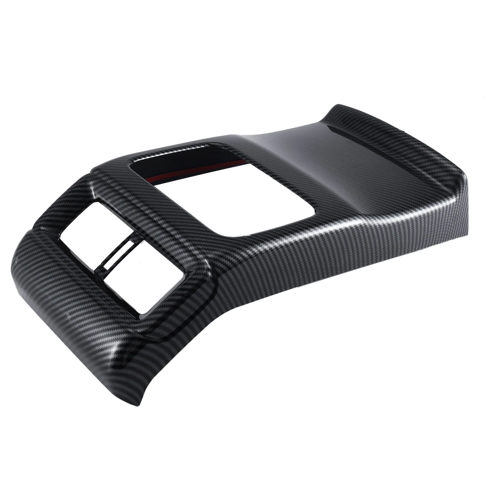 

Car Carbon Fiber Rear Air Condition Vent Outlet Frame Anti-Kick Panel Cover Trim for Honda CR-V CRV 2022 2023