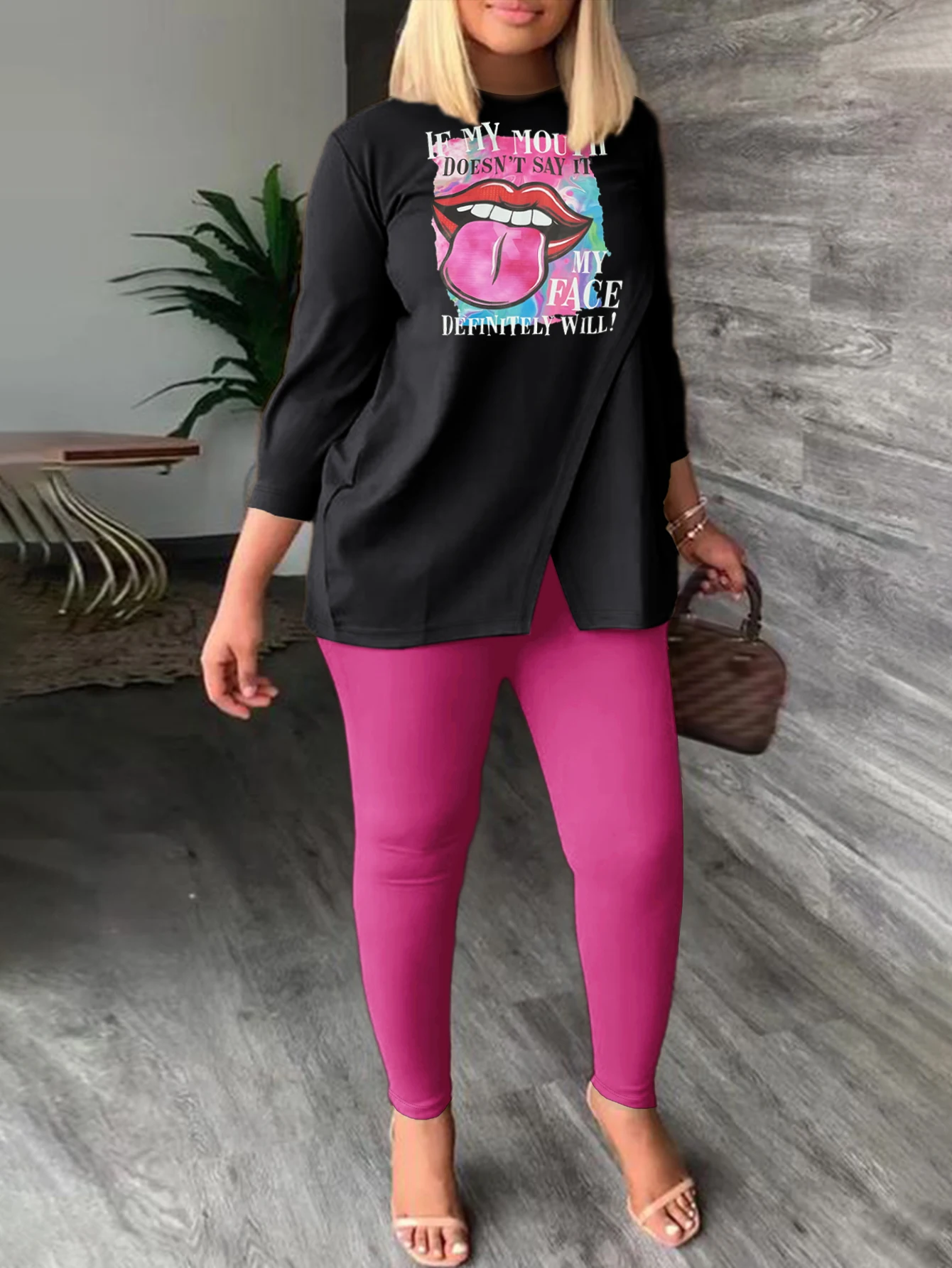 Комплект из двух предметов с длинным рукавом и брюками