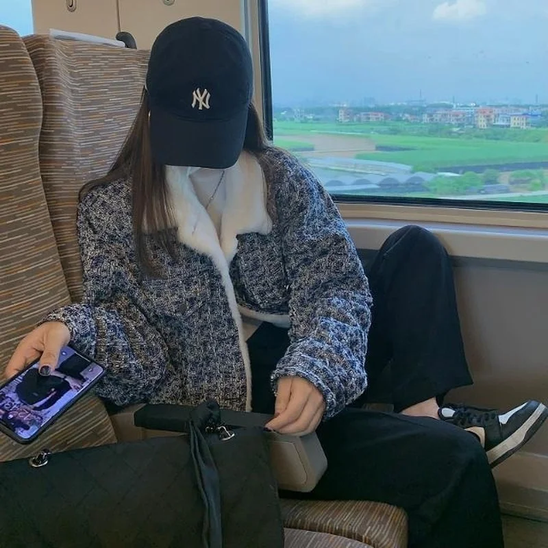 Corduroy Winter Coat Women Puffer Jacket Winter New Korean Style Long Ladies Over-the-knee Cotton Padded Jacket Keep Warm