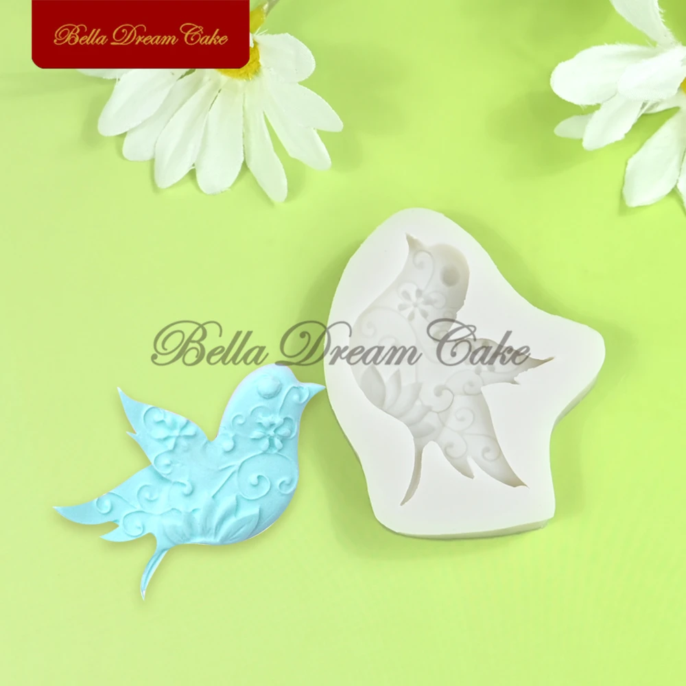 Мини-3D дизайн голубя мира силиконовая форма для помадки шоколада сделай сам