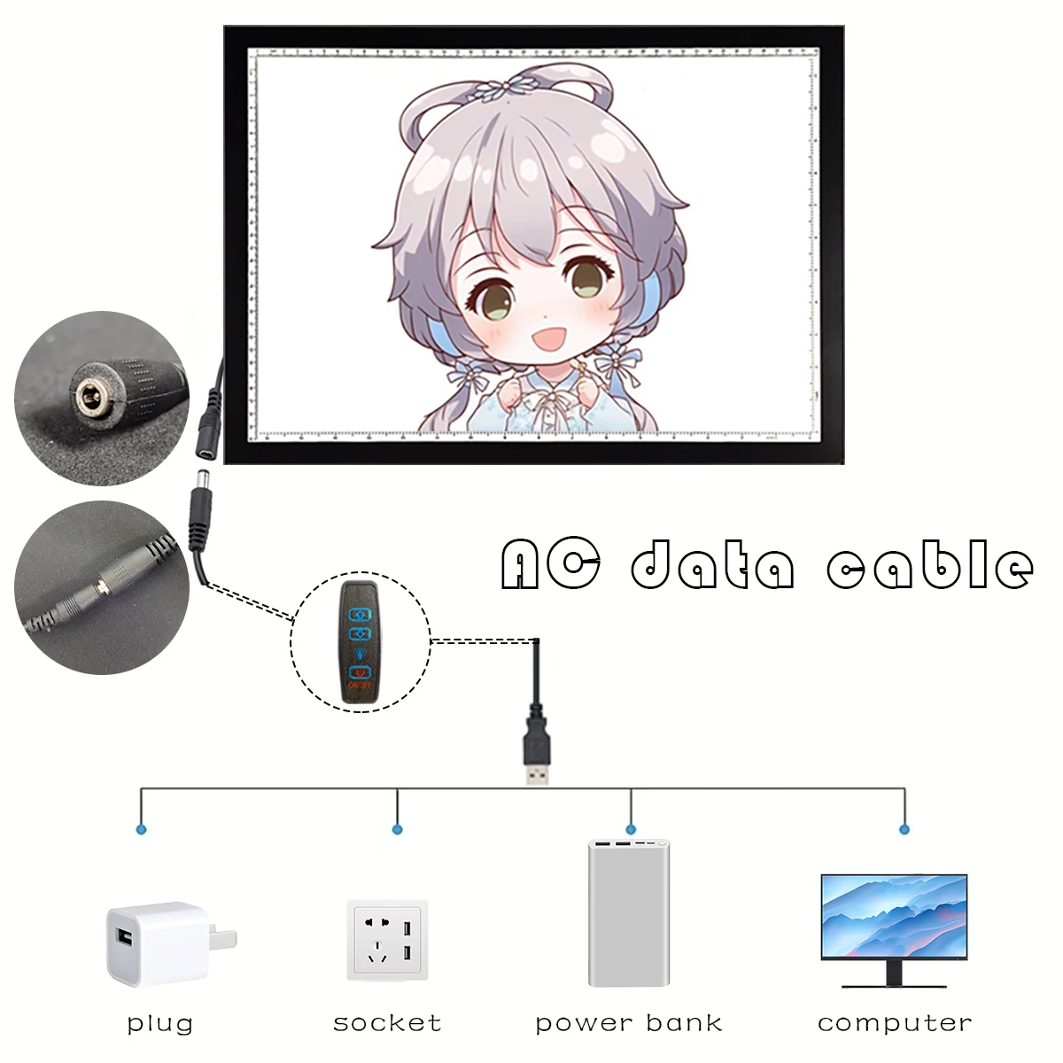 Светодиодная фотография a3LED для алмазной живописи доска рисования 10 уровней