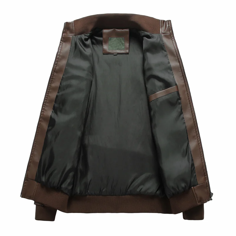 Куртка мужская демисезонная из экокожи 5XL 6XL | Мужская одежда