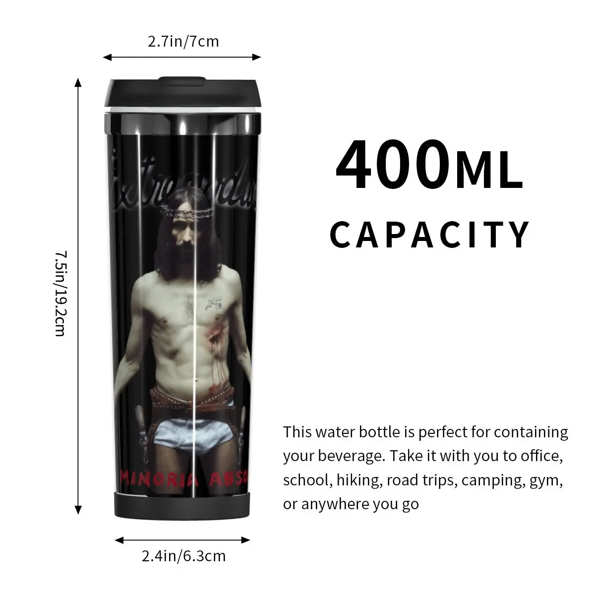 

Double Insulated Water Cup EXTREMODURO Graphic Vintage Heat Insulation multi-function cups Thermos bottle Mug Humor Graphic