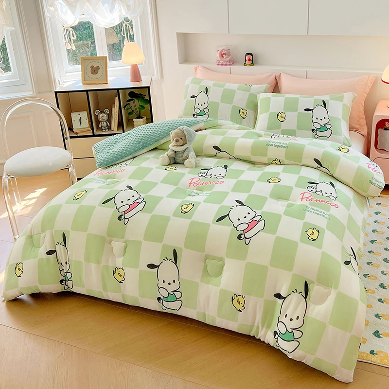 Cute Cartoon Clow M Beanie Quilt Soybean Velvet Duvet Insert Winter Thickened Cotton Children Single Double Spring and ...
