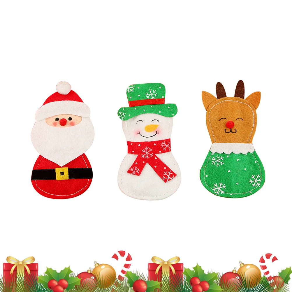 

Christmas Xmas Sale Clearance Christmas Tableware Bag Christmas Fork Cover Christmas Tableware Pocket