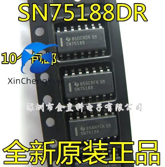 

30pcs original new SN75188DR four way driver SN75188 SOP14 IC