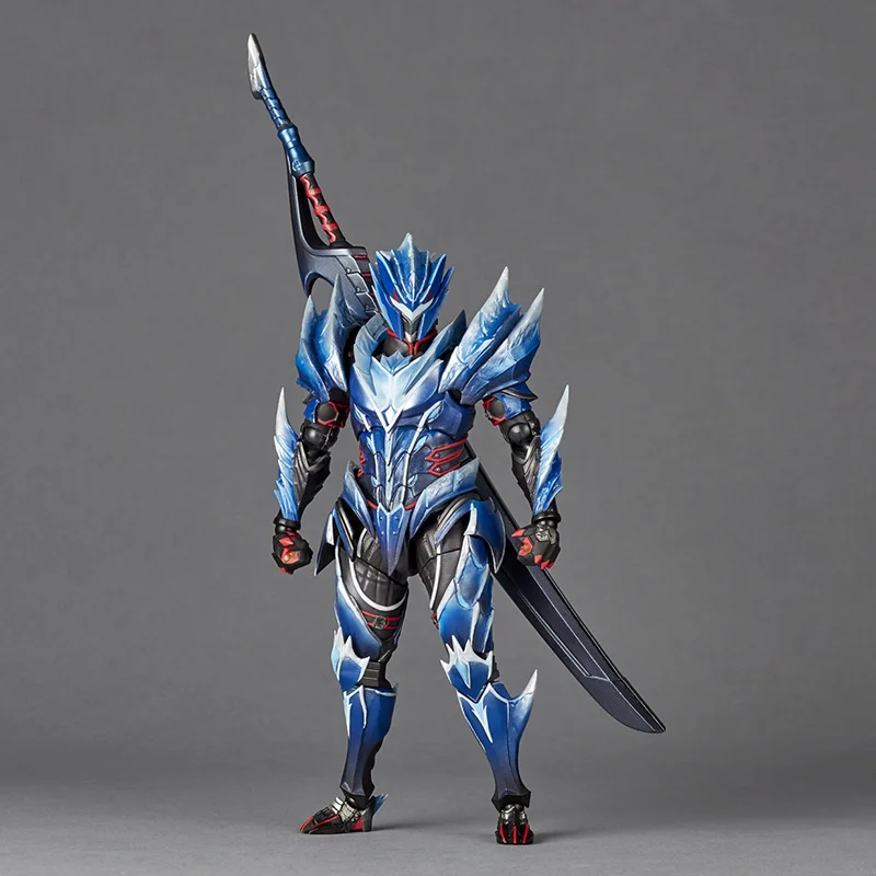 В наличии 100% Origina Kaiyodo Revoltech Amazing Yamaguchi Lunagaron Armor Set Monster Hunter Rise Sunbreak Anime Action Model