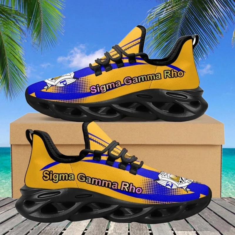 Sigma Gamma Rho Sorority Print College Student Girls Flat 2023 Hot Sale Summer Running Shoe For Women Ladies Party Sneakers Gift