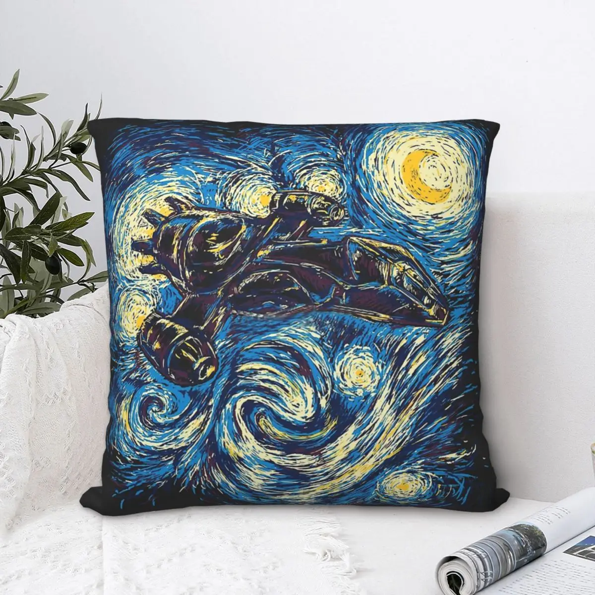 

Starry Flight Polyester Cushion Cover Sofa Chair Decorative Soft