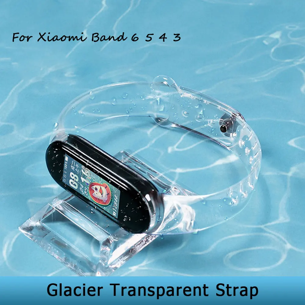 

Transparent Strap For Xiaomi Mi Band 7 6 5 4 3 Replacement Bracelet For MiBand 5 6 Wristband Straps For Xiaomi Band 4 3 Miband7