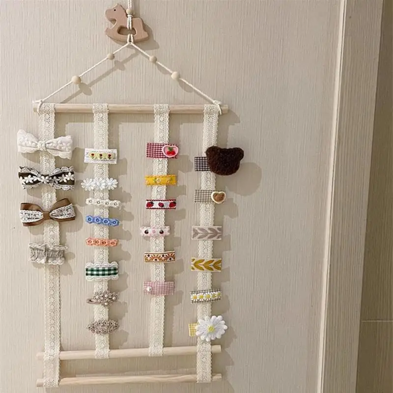 

Bow Holder For Baby Girls Hair Bows Clips Storage Rack Hanging Wall Hairpin Organizer Children Hair Accessories Display Stand