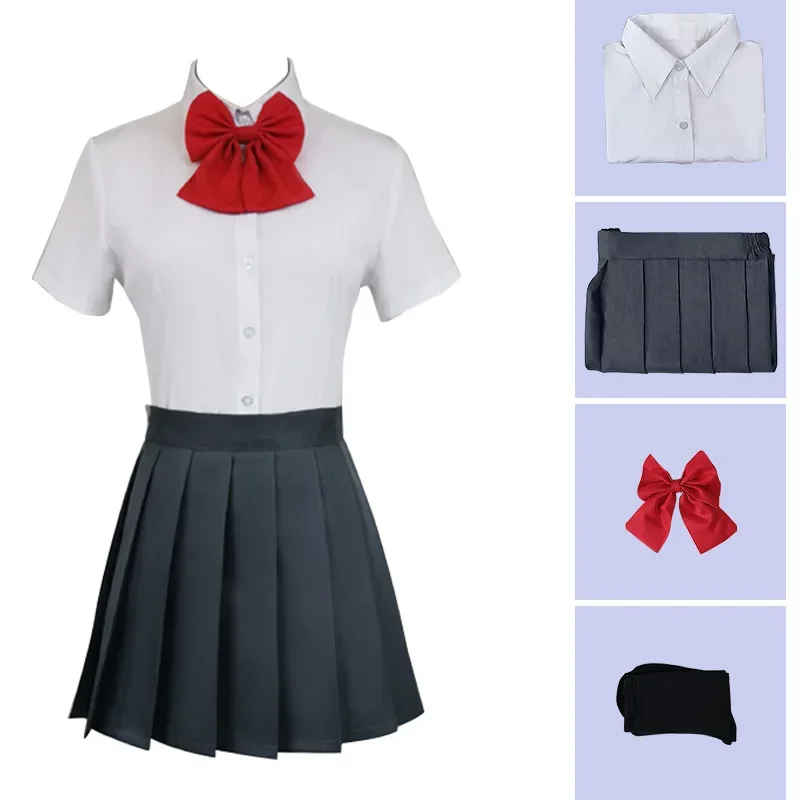 Аниме Horimiya Косплей Kyouko Hori Костюм Парик Юбка Свитер Рубашка JK Школьная форма