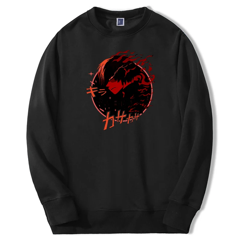 Зима 2024 Мужская Повседневная Толстовка большого размера в стиле аниме Моя