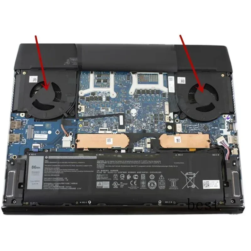 New Original Laptop CPU GPU Cooling Fan For DELL Alienware m15 R3 R4 FM7D FM7C DFSCK324162A2E DFS240012AE0T 12V 1A 0TG9V0 0D1X38