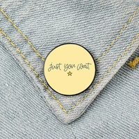 just you wait printed pin custom funny brooches shirt lapel bag cute badge cartoon cute jewelry gift for lover girl friends
