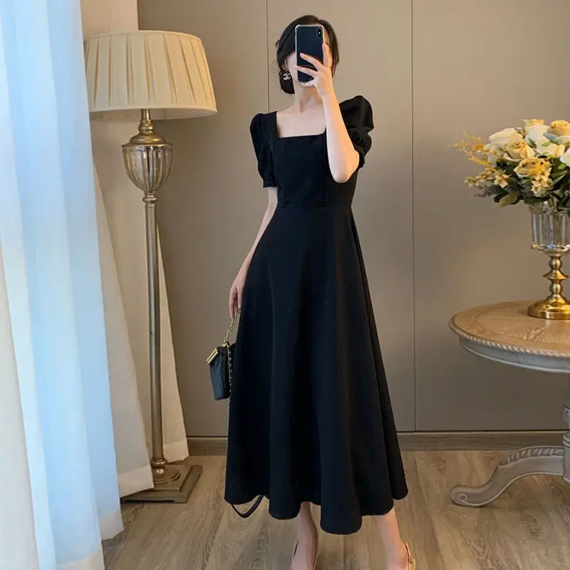 Woman Evening Dress 2022 Cheap Clothing Integrated Fashion Black Midi Party Dresses for Women Luxury Designer Maxi French Casual