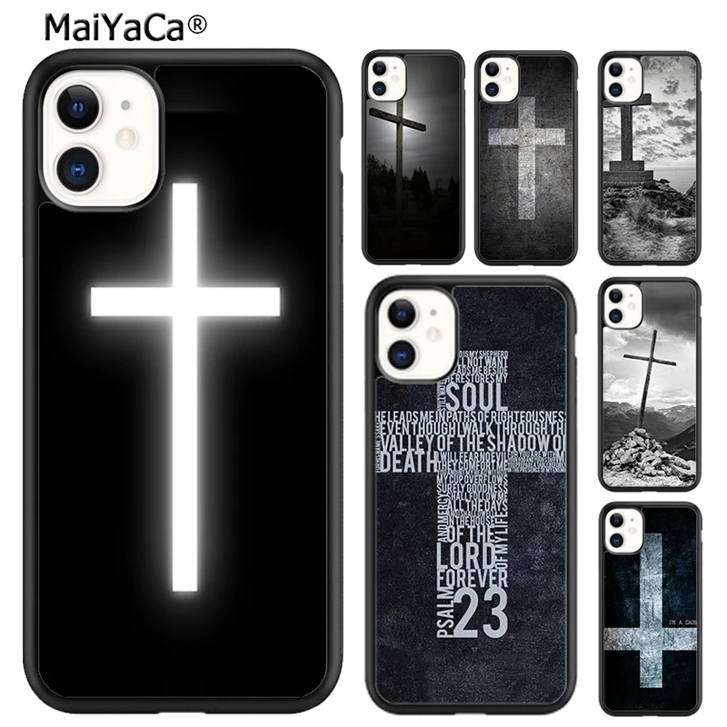 MaiYaCa Библия Иисус Христос христианский крест чехол для телефона iPhone 16 15 SE2020 6 7 8 plus