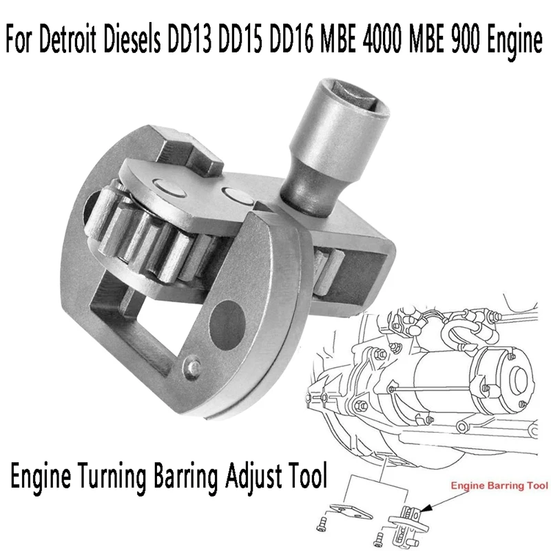 

Engine Turning Barring Adjust Tool J-46392 W904589046300 For Detroit Diesels DD13 DD15 DD16 MBE 4000 MBE 900 Engine