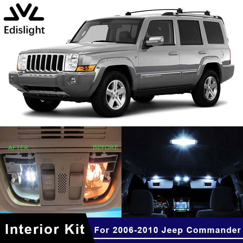 

13 шт., посылка льные лампы для салона Jeep Commander 2006-2010