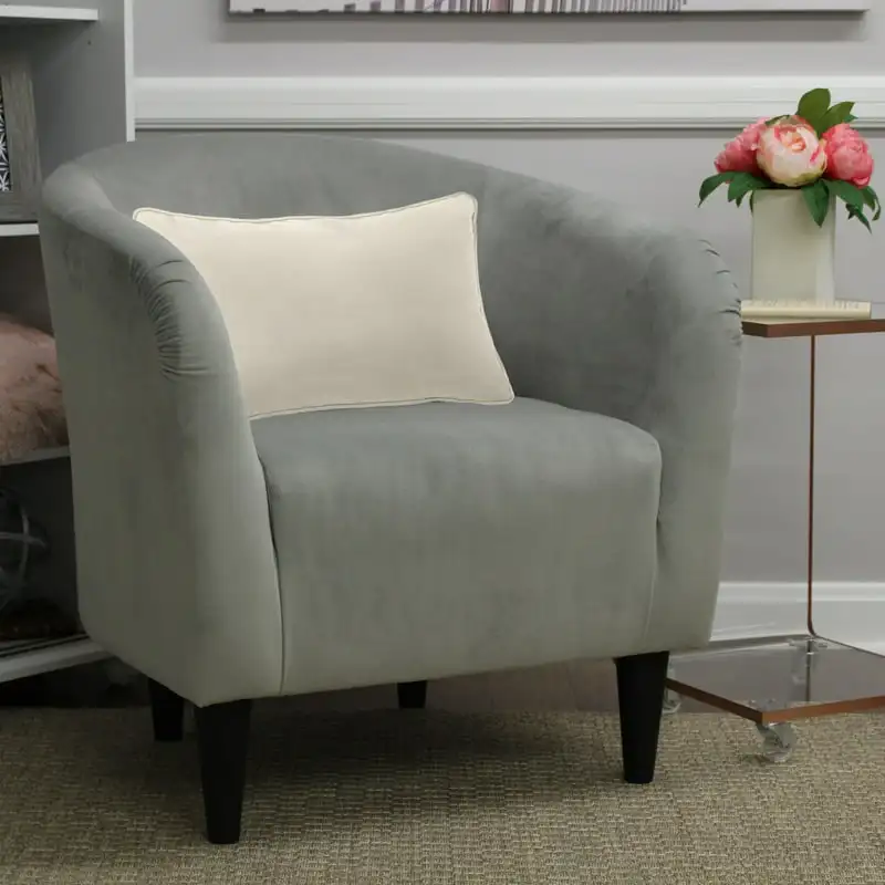 

Microfiber Tub Accent Chair, Dove Gray