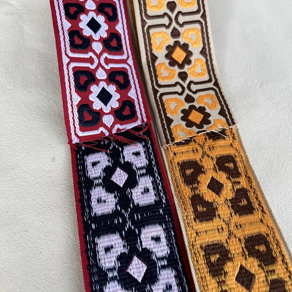 6 ярдов/партия жаккардовая лента шириной 5 см толщиной 2 мм