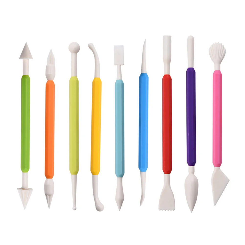 

9pcs Multifunctional Fondant Tools Sculpting Tools for Home Bakery Cafe