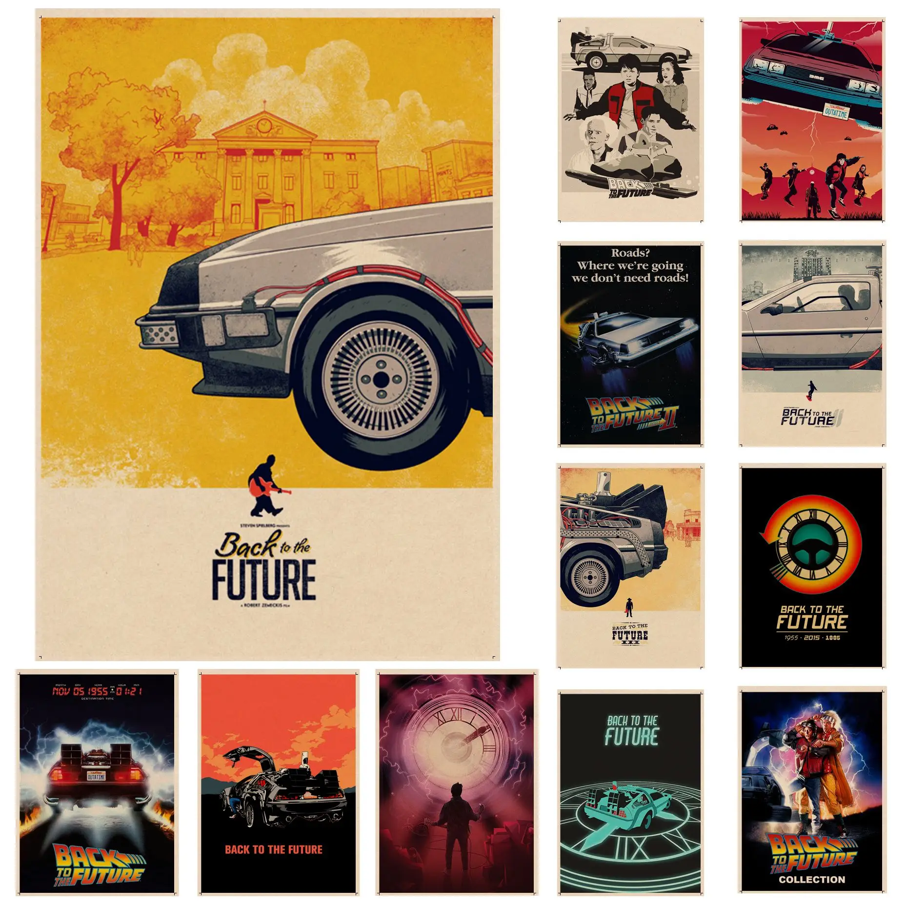 

Back To The Future Movie Posters For Living Room Bar Decoration Nordic Home Decor