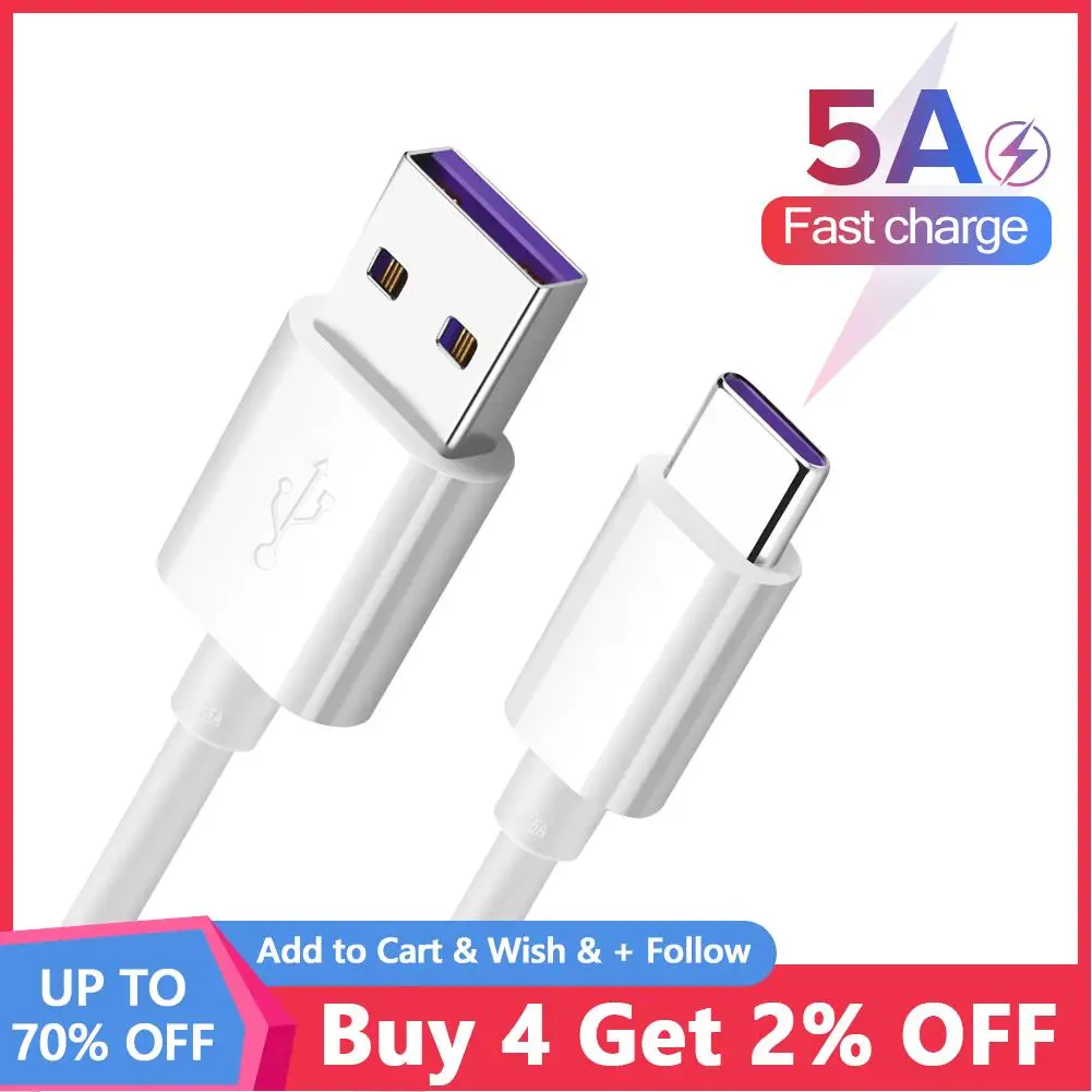

10Pcs Fast Charging USB Type C Cable 5A USB C Cable Type C cable for Huawei Data Cord Charger USB Cable C For Xiaomi 10 Pro 9