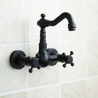 yanksmart basin tap bathroom faucet sink mixer deck mouned basin faucet matte black bathtub water tap dual handle mixer