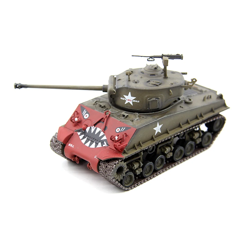 

1/72 Scale Model US M4A3E8 Sherman Tank 89th Battalion Korean 1951 Tracked Militarized Combat Vehicle Toys Gifts Display Fans