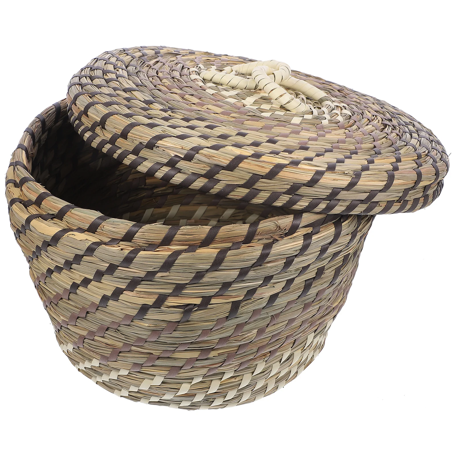 

Woven Trash Can Multi-functional Woven Basket Living Room Woven Basket Rustic Trash Can