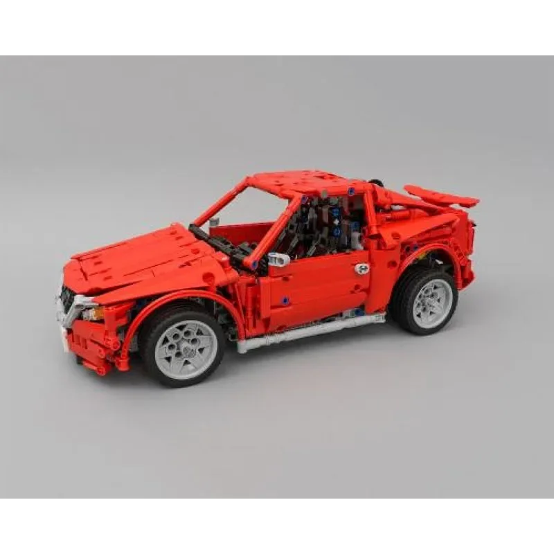 RedLittle RoadsterMOC-4682Cool маленький SportsCarRC Электрический строительный блок модель • 1391