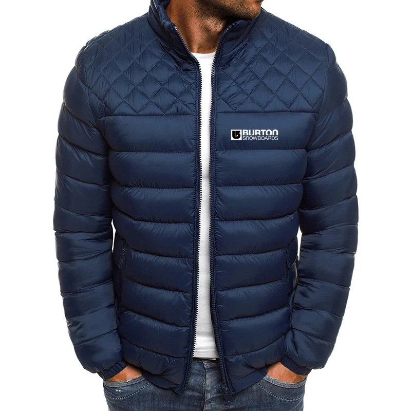 BURTON Winter Casual Mens Outwear Coats Stand Collar Male Windbreak Cotton Padded Down Jacket New Warm Thick Men Parka Jackets