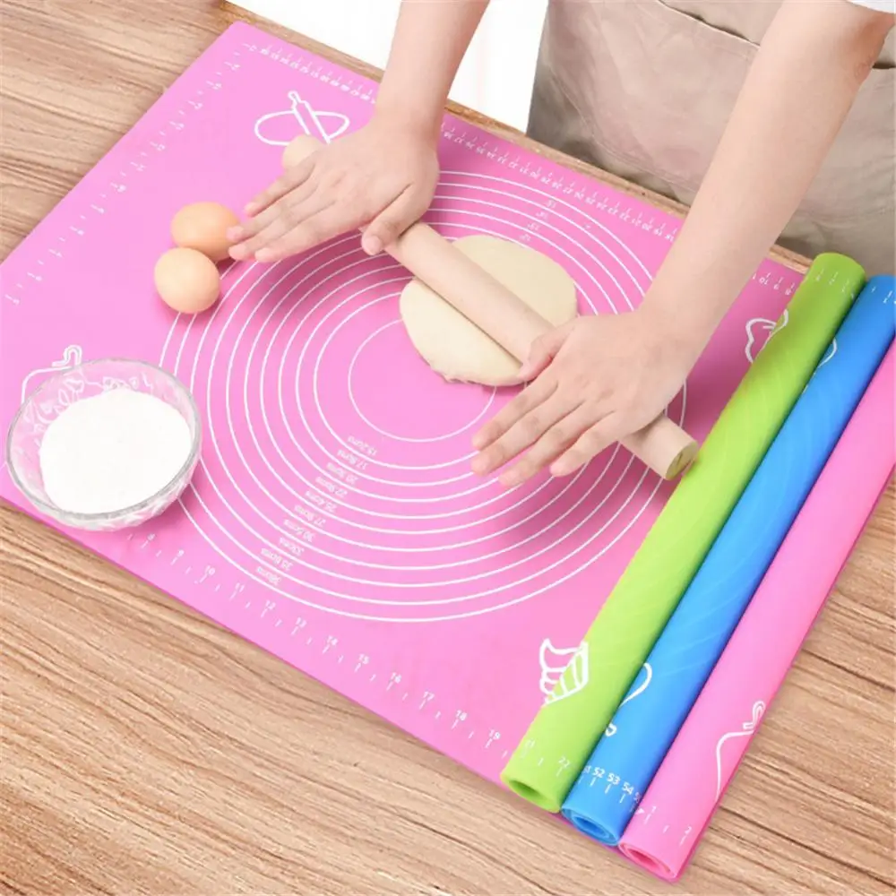 

Cooking Cake Pastry Silicone Mat Kitchen Kneading Dough 2023 New Bakeware Mats Non-stick Rolling Baking Mat Wholesale Durable