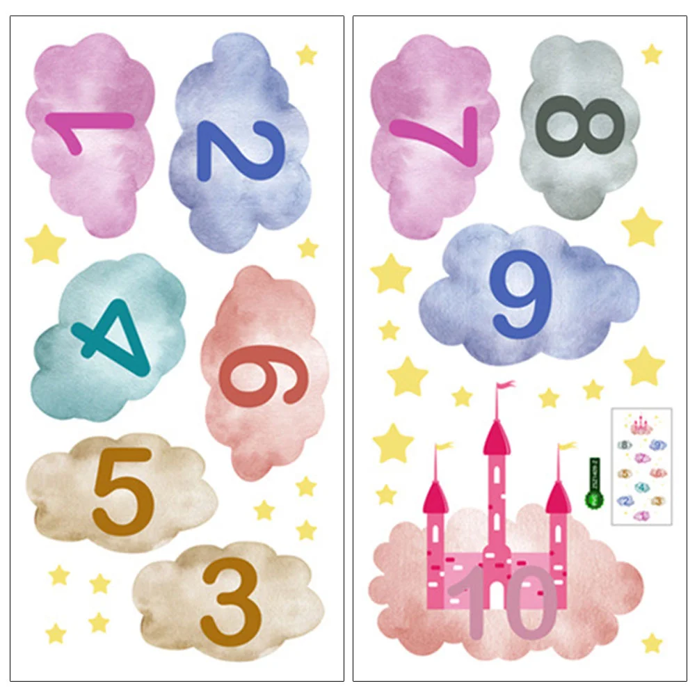 

Kindergarten Decals Stickers Self- Adhesive Floor Number Design Home Decor Applique DIY
