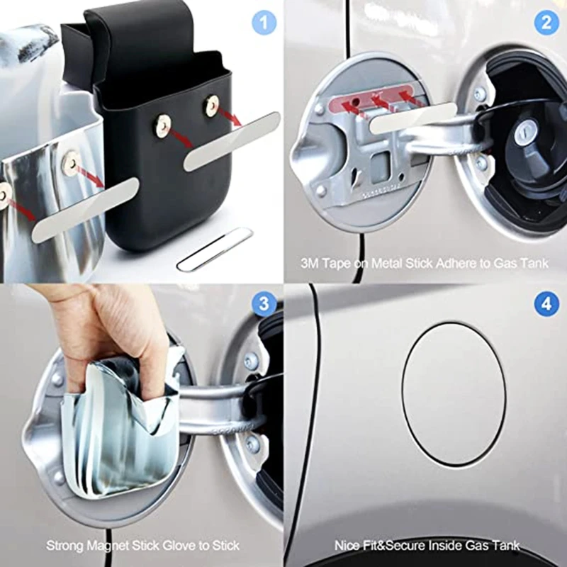 G99F Автомобильные силиконовые заправочные перчатки магнитные в топливной крышке