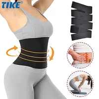 tike plus size waist trainer for women waist trimmer belt adjust your snatch bandage wrap tummy control lower belly compression