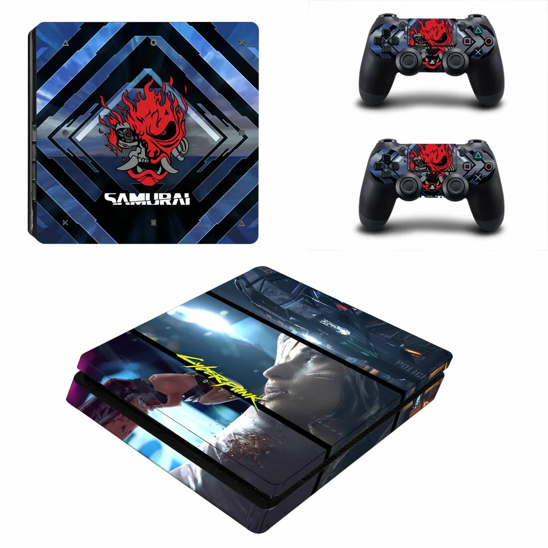 

Cyberpunk PS4 Slim Skin Sticker Decal Cover Protector For Console and Controller Skins Vinyl