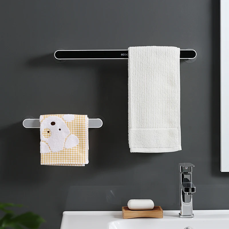 

Self-Adhesive Towel Holder Rack Wall Mounted Towel Hanger Bathroom Organizer Towel Bar Shelf Bathroom Hook Kitchen Wipes Hanging