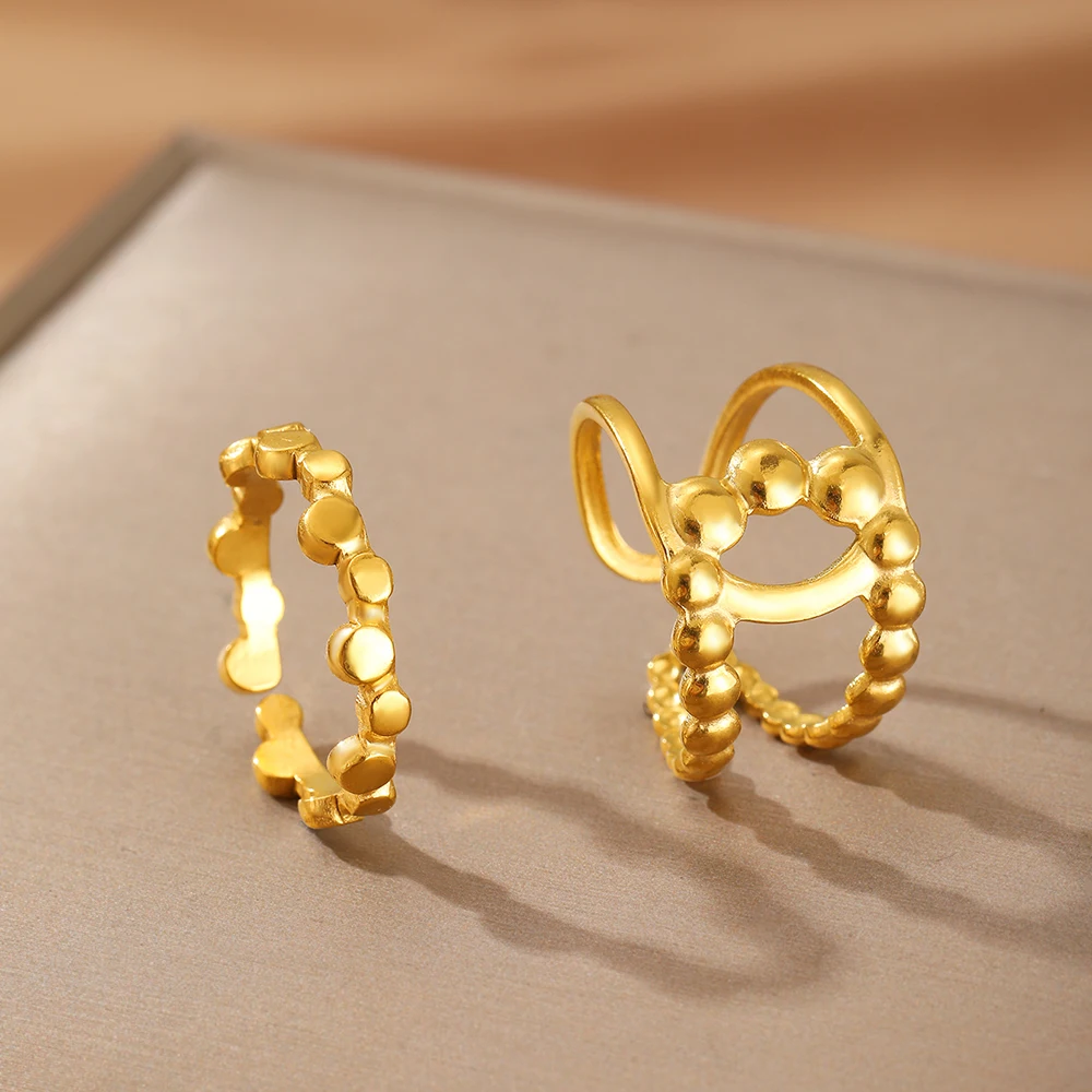 Кольцо из нержавеющей стали геометрическое Формирующее двойное крестообразное