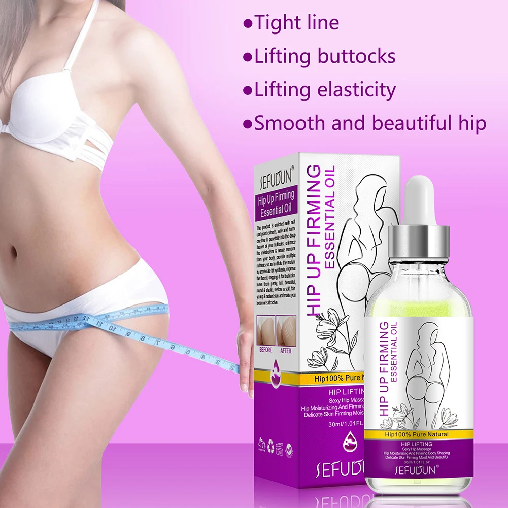 

Buttock Enhancement Massage Oil Hip Lift Up Butt Massage Essential Oil Moisturize Firm Skin Anti Cellulite Oil Lifting Bigger