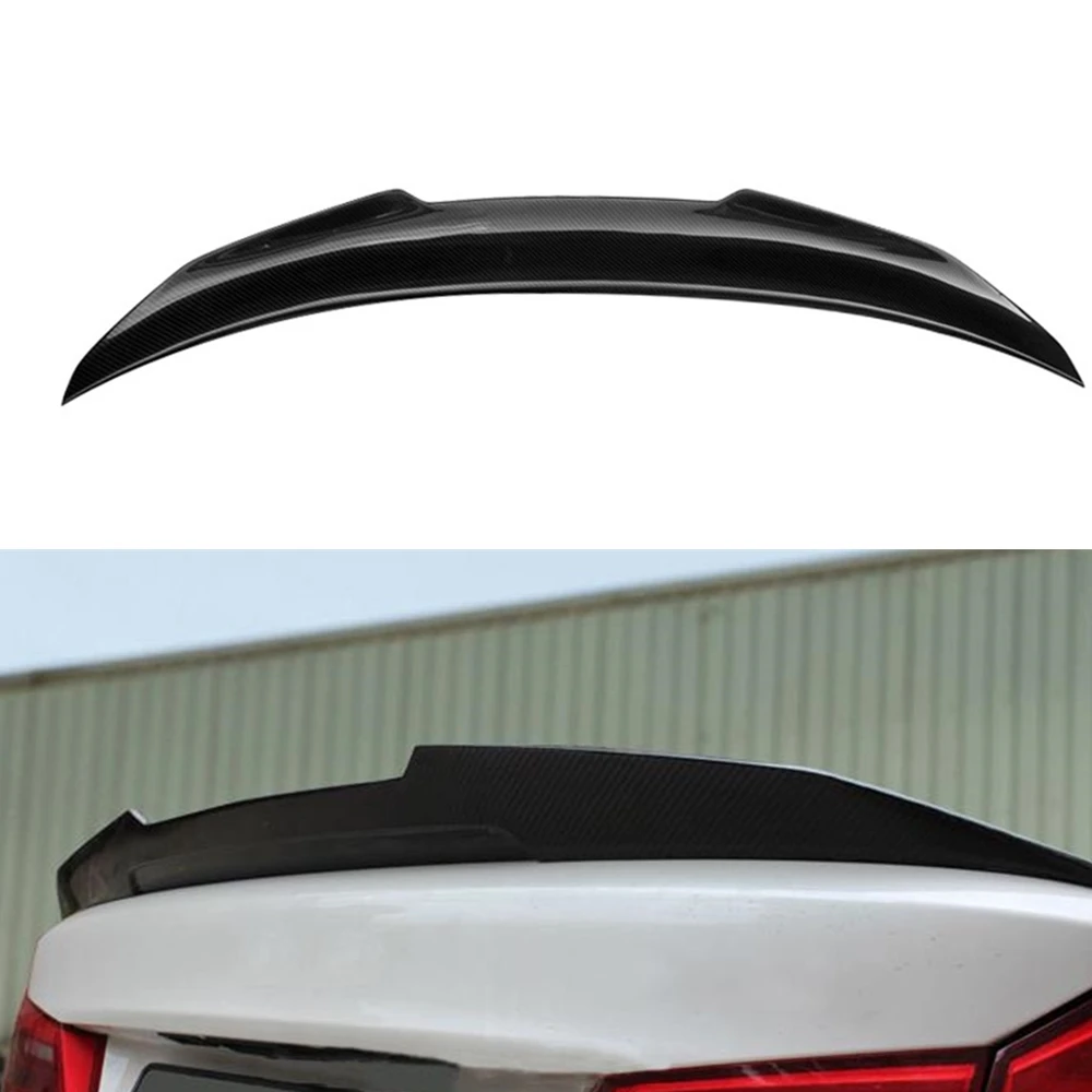 

For BMW F32 4-Series Coupe 2013-2018 2 Door Only PSM Style Rear Spoiler Wing Carbon Fiber 430i Trunk Lid Decklid Splitter Lip