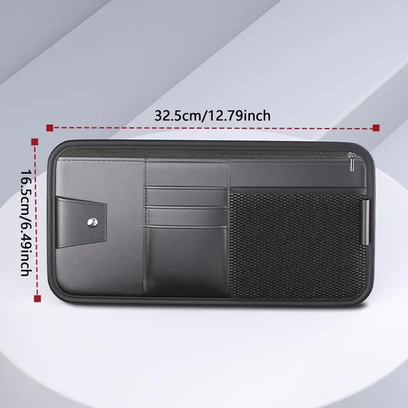 Держатель для очков из искусственной кожи с карманами универсальные