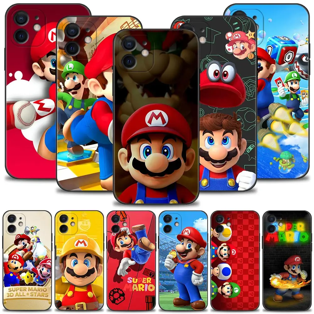 

Case For iPhone 13 12 11 Pro Max 13 12 Mini Phone Cover X XR XS Max 6 6S 7 8 Plus Silicone Fitted Funda Super Mario Game