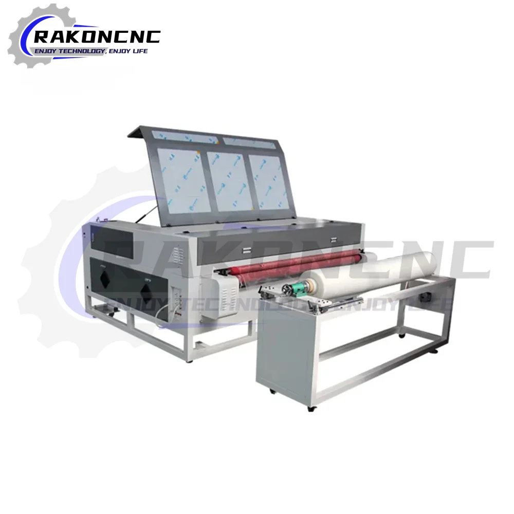 Jinan Rakoncnc 1810 автомат для резки ткани с автоматической подачей CO2 сапог Timberland цена